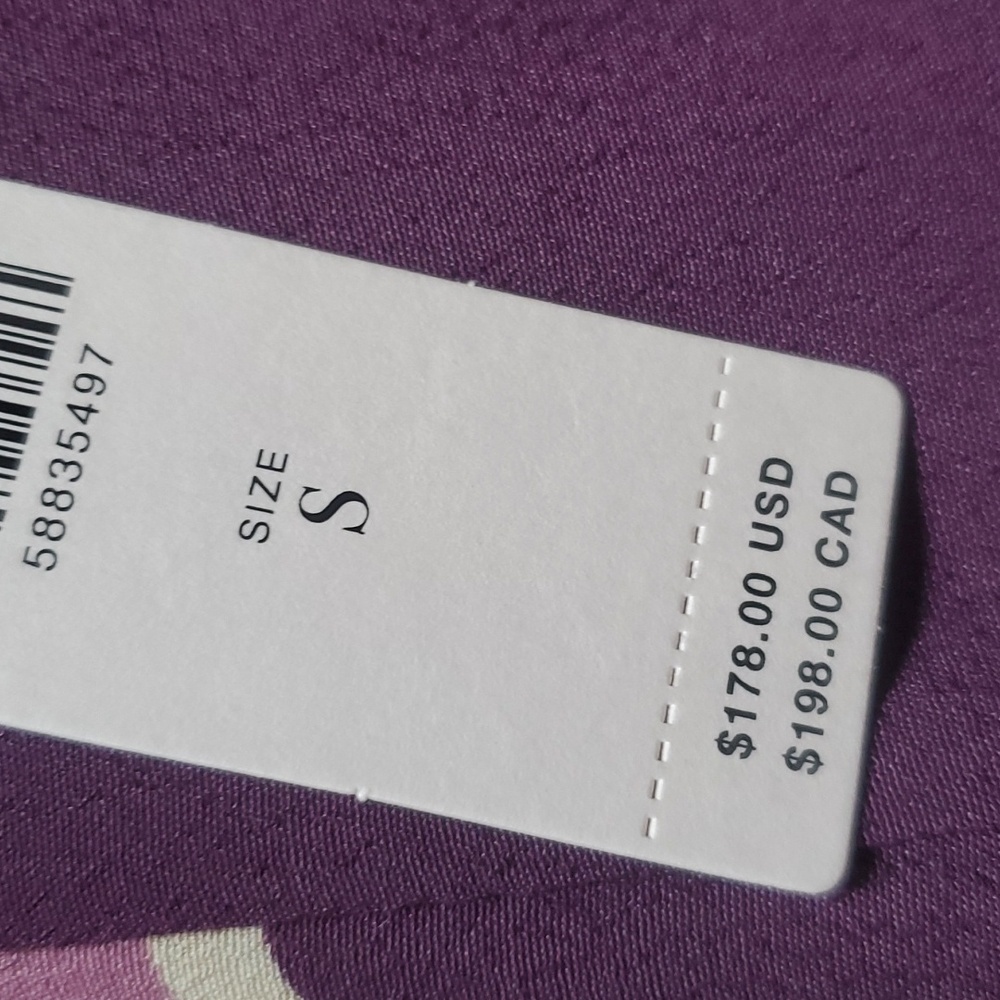 BNWT Anthropologie jumpsuit in mauve beige wine & teal SMALL reg - Picture 9 of 10